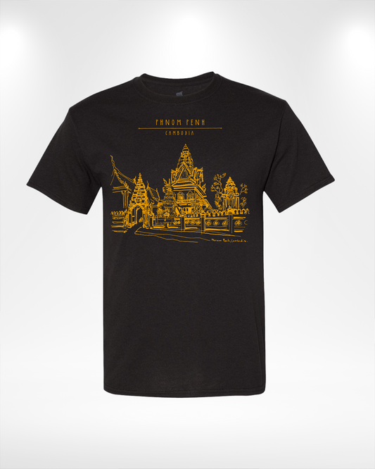 Phnom Penh Line Art Graphic T-Shirt